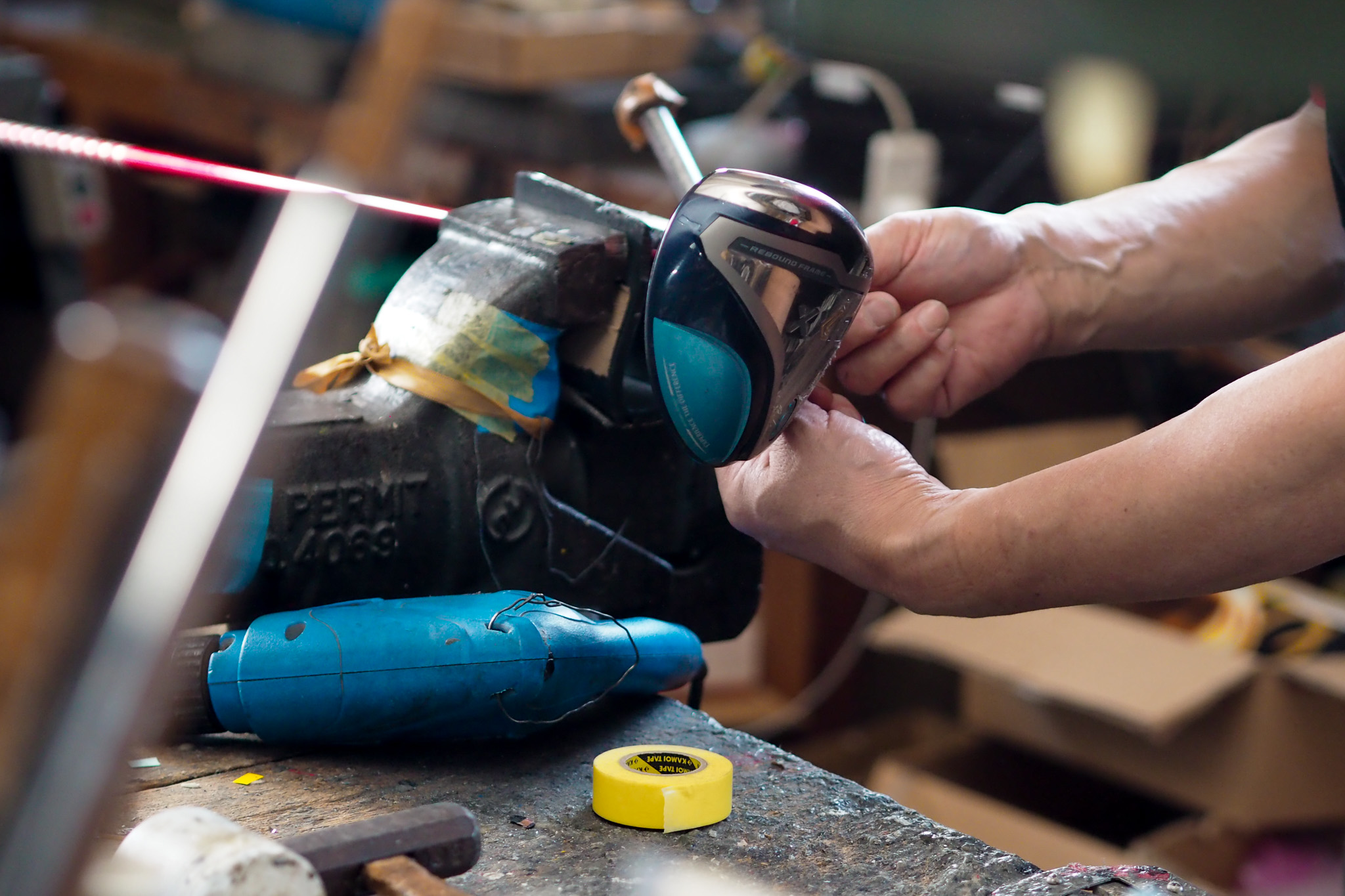 クラブ製造の様子